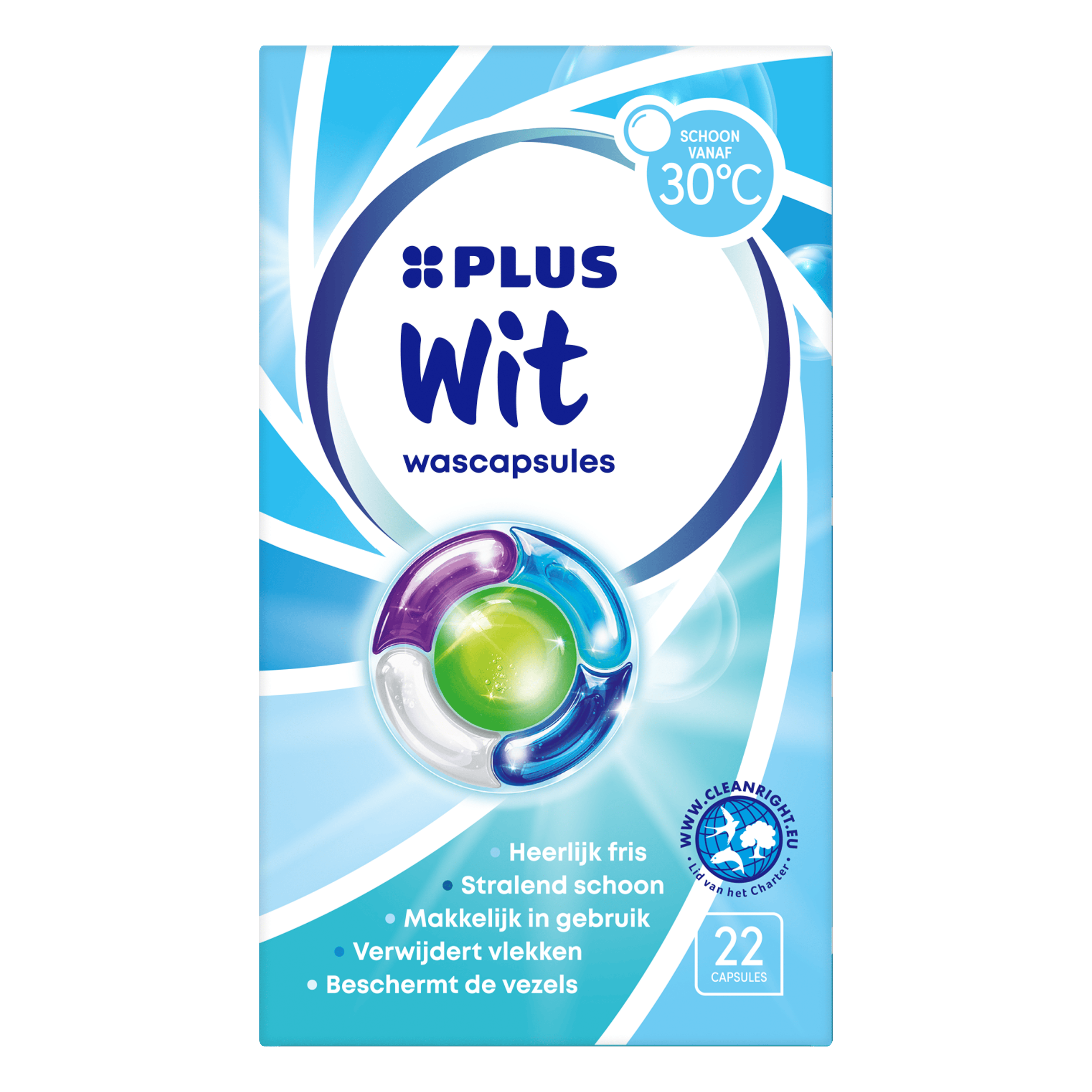 PLUS Wascapsules wit 22st