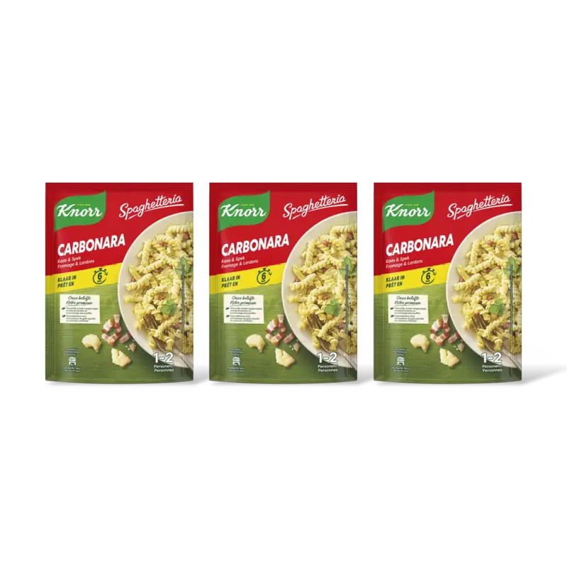 Knorr Spaghetteria carbonara 3-pack