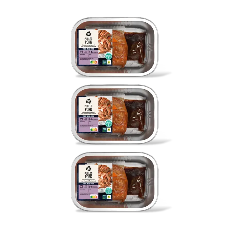 AH Ovenschotel pulled pork 3-pack