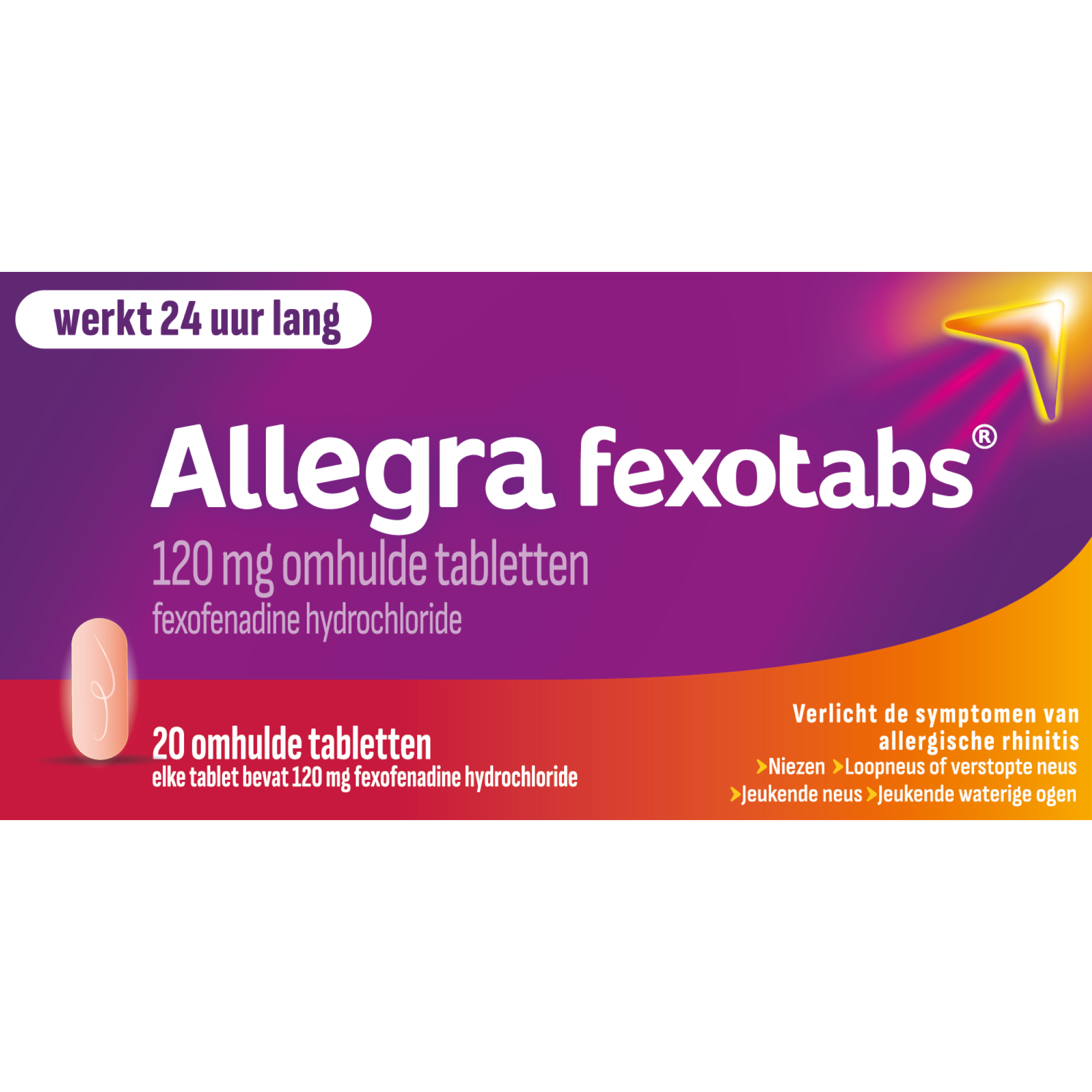 Allegra Fexotabs Hooikoorts Tabletten 20 stuks