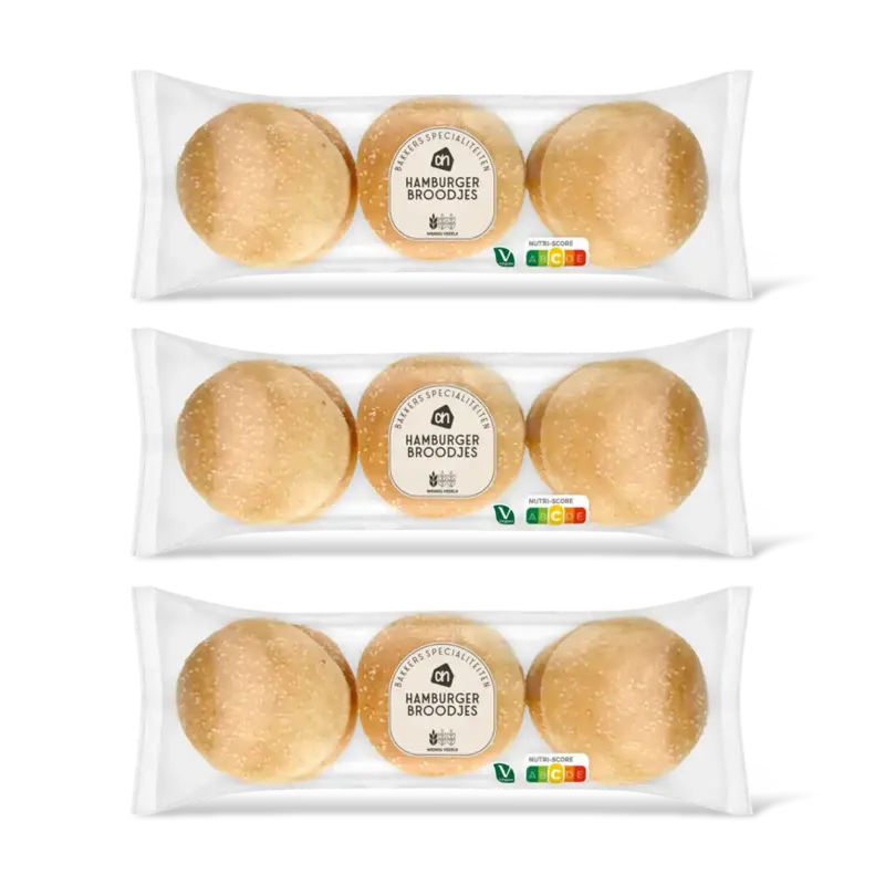 AH Hamburger broodjes 3-pack