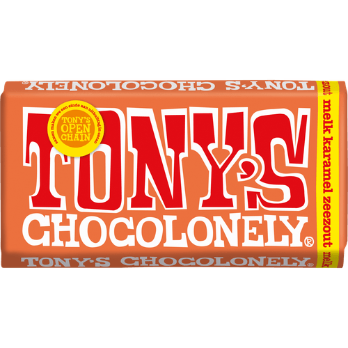 Tony's Chocolonely melk karamel zeezout
