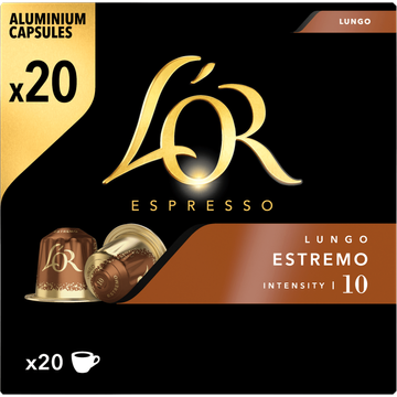 L'OR Espresso Lungo Estremo Aluminium Capsules 20 Stuks 104 g