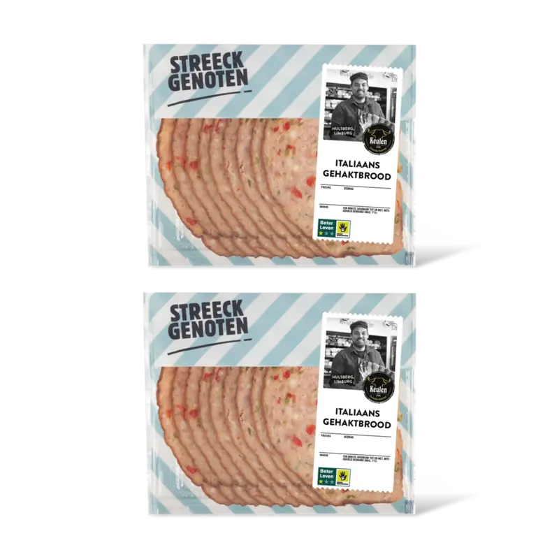 Streeckgenoten Italiaans gehaktbrood 2-pack