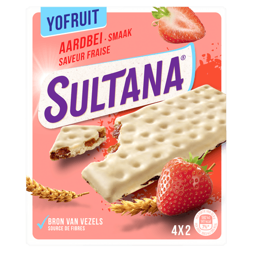 Sultana Yofruit aardbei 4x2 stuks