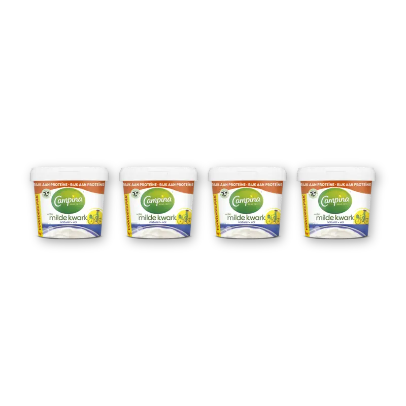 Campina Volle kwark naturel voordeelpak 4-pack