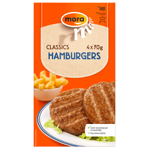 Mora Hamburgers 4 stuks