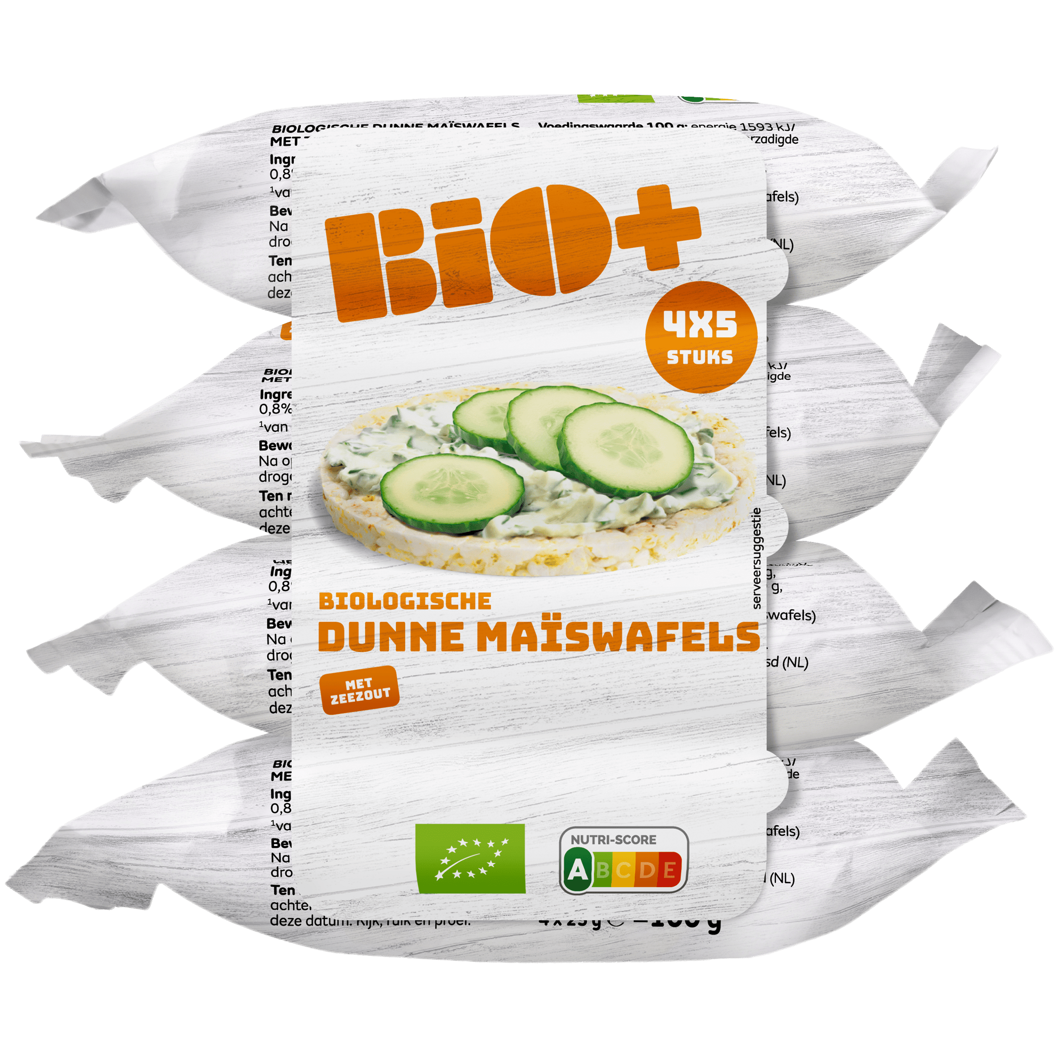 BIO+ Dunne maiswafels met zeezout