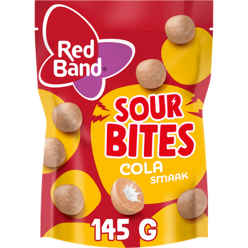 Red Band Bites Sour Cola Snoep 145g
